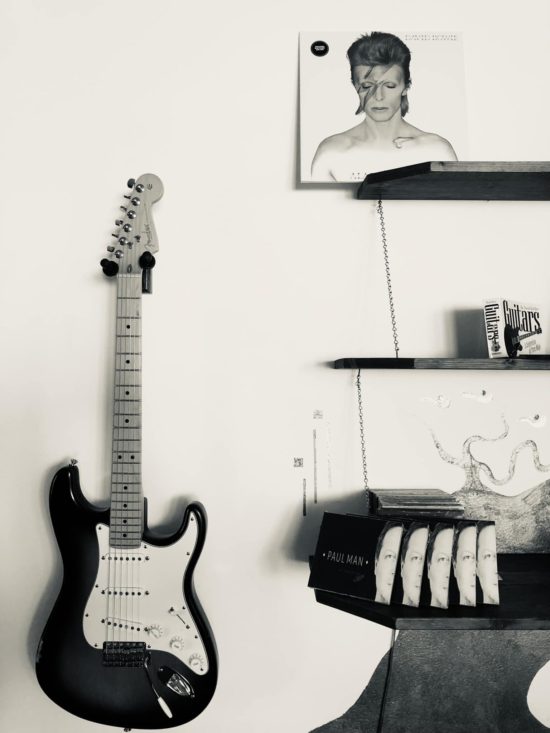 Bowie, my strato and little Paul Man